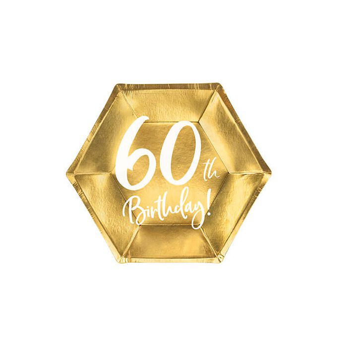 Piatti 60 Anni Oro Pz.6 main product photo