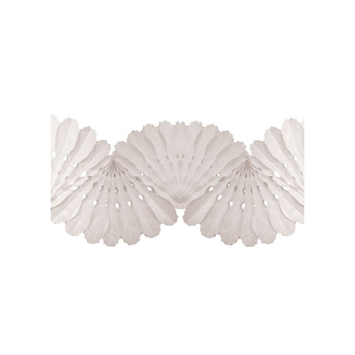 Festone Bianco Zig Zag Pz.1 Mt.3 main product photo