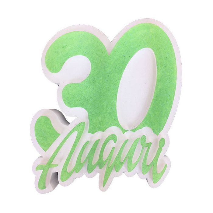Scritta 30° Compleanno Verde Pz.1 Cm.30 X 23 X 5 main product photo