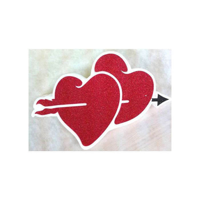 Doppio Cuore Con Freccia Pz.1 Cm.40 X 28 X 5 main product photo