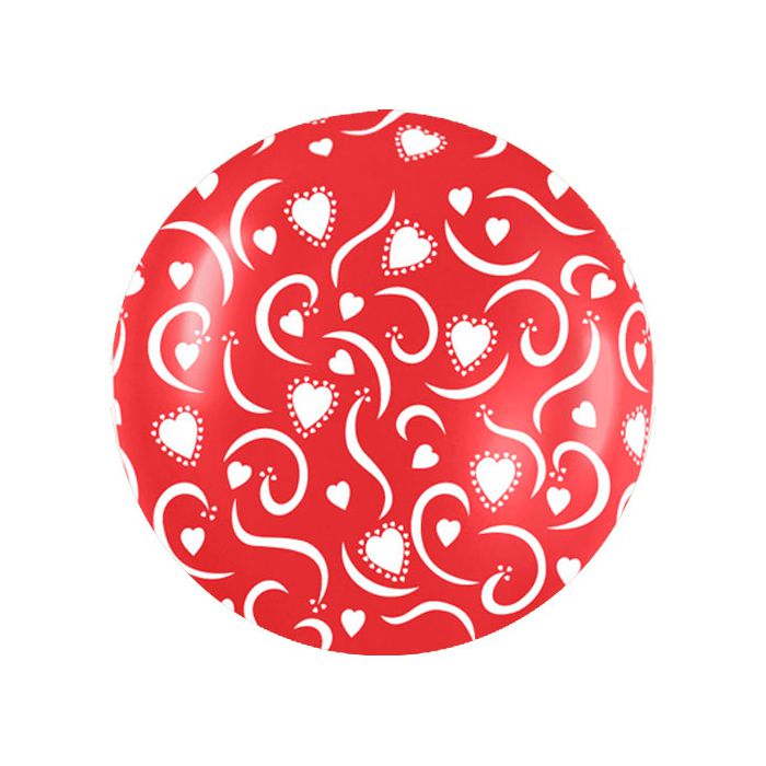 Palloncino Cuore Amore (36") Pz.5 Colore Standard Rosso 015 Stampa Bianca Cm.90 main product photo