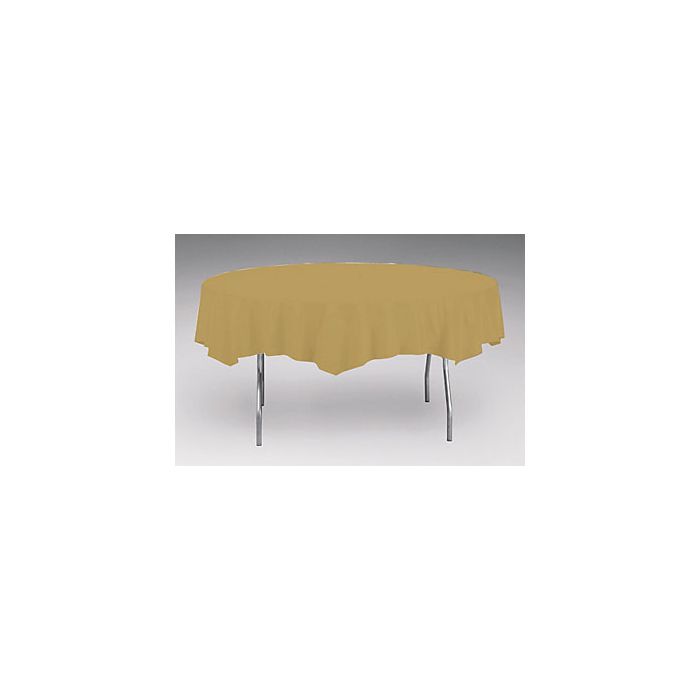 Tovaglia Plastica Oro Pz.1 Diam. Cm.180 main product photo
