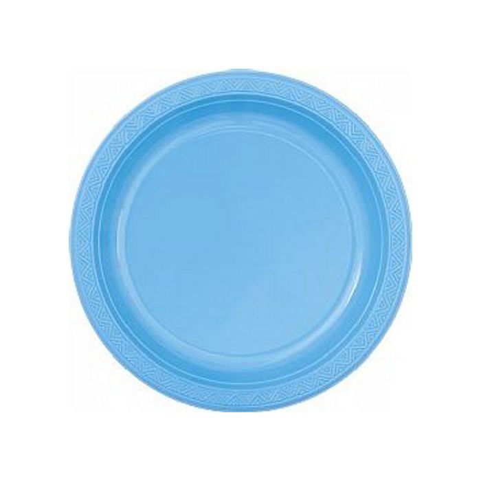 Piatto Dessert Azzurro Deluxe Pz.30 Cm.18 - 3 Confezioni Da 10 Pz. main product photo
