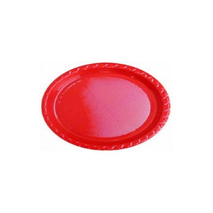 Piatto Ovale Rosso Deluxe Pz.5 Cm.32 main product photo