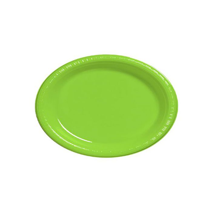 Piatto Ovale Verde Lime Deluxe Pz.5 Cm.32 main product photo