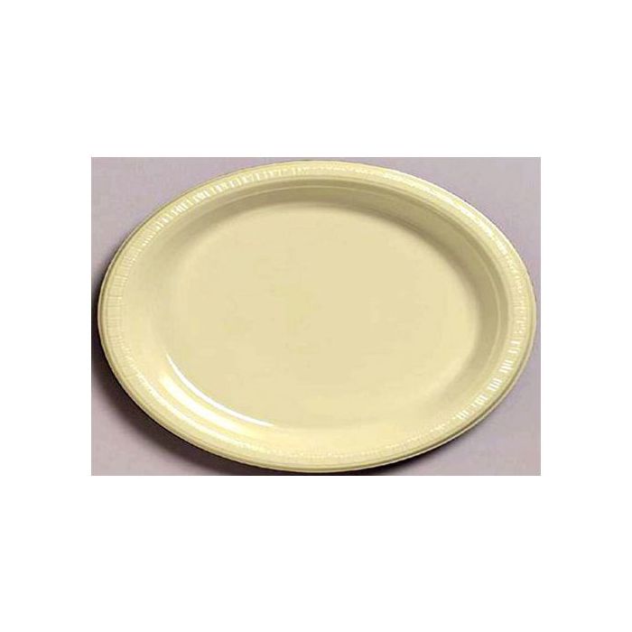 Piatto Ovale Avorio Deluxe Pz.5 Cm.32 main product photo