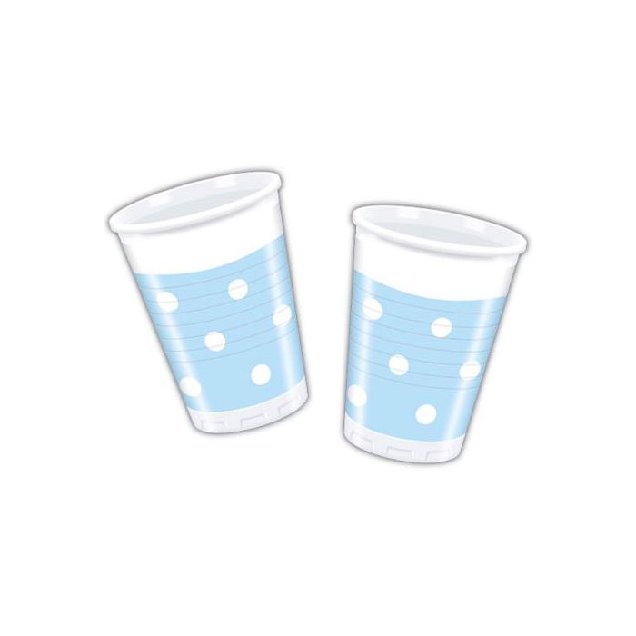 Bicchieri Azzurri Pois Pz.10 200cc main product photo