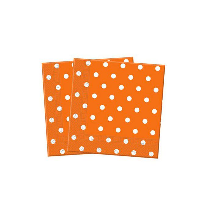 Tovaglioli Arancioni Pois Pz.20 Cm.33x33 main product photo