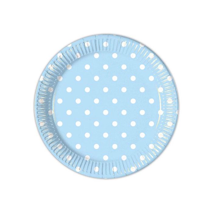 Piattini Azzurri Pois Pz.10 Cm.20 main product photo