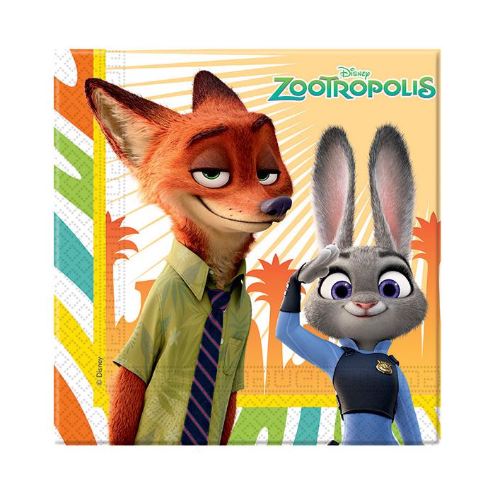 Tovaglioli Zootropolis Pz.20 Cm.33x33 main product photo