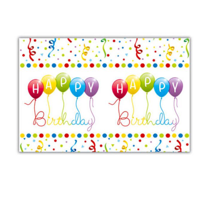 Tovaglia Happy Birthday Streamers Pz.1 Cm.120x180 main product photo