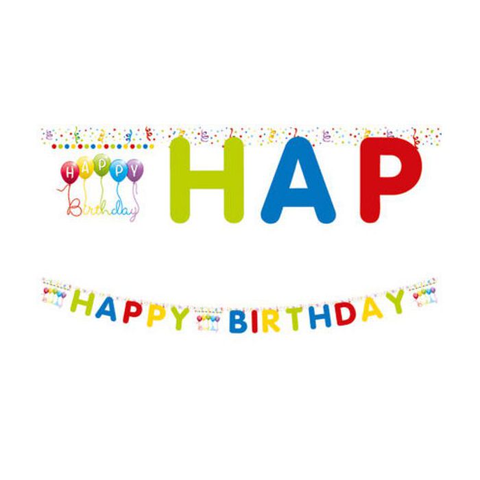 Festone Happy Birthday Streamers Pz.1 main product photo