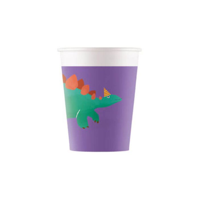 Bicchieri Dinosauro Compostabile Pz.8 200ml - Compostabile main product photo