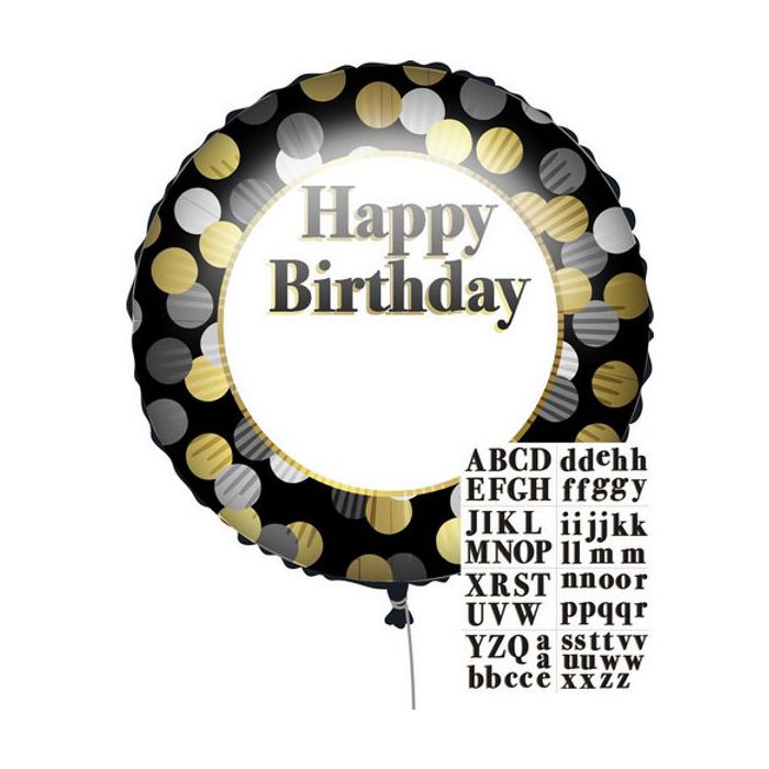 Palloncino compleanno dots pz.1 main product photo