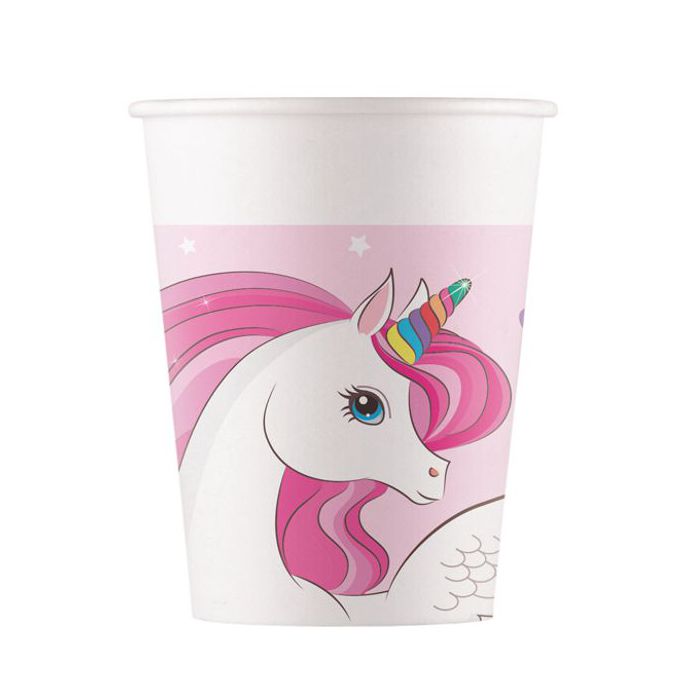 Bicchieri unicorno arcobaleno pz.8 main product photo