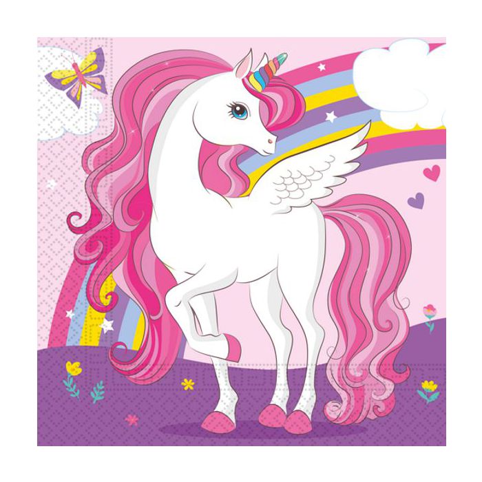 Tovaglioli unicorno arcobaleno pz.20 main product photo