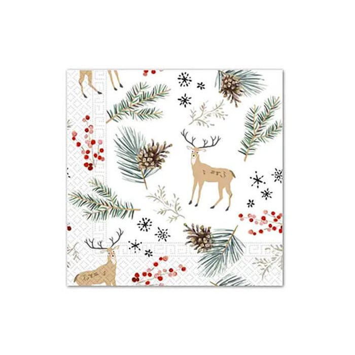 Tovaglioli Xmas Foresta E Renne Pz.20 main product photo