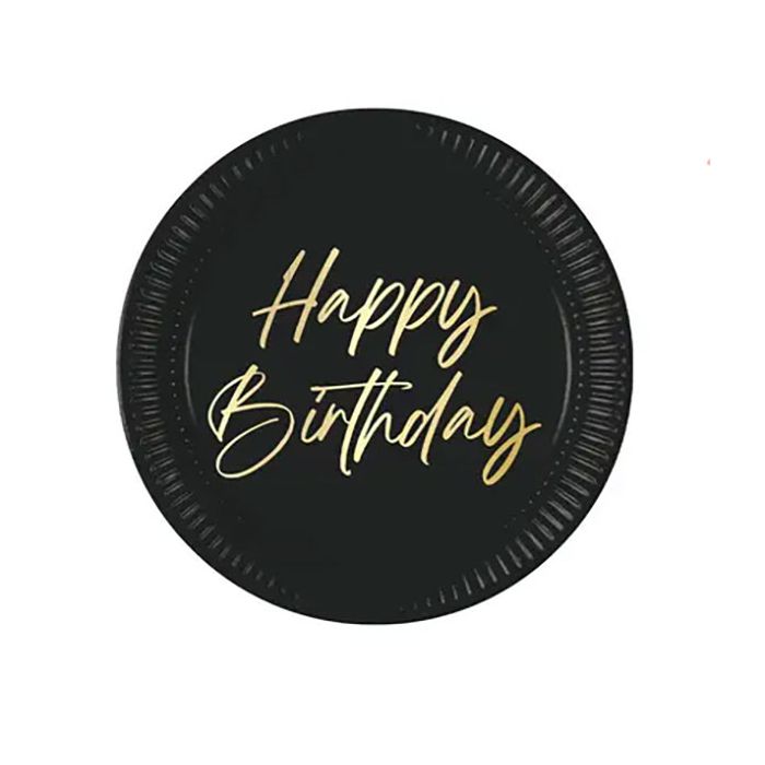 Piatti Elegant Hbday Cm.23 Pz.8 main product photo