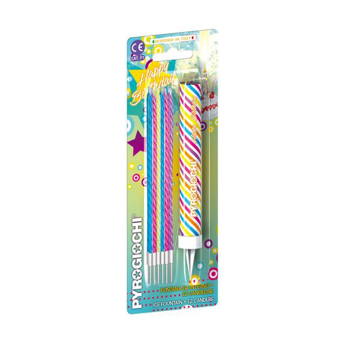 Fontana Compleanno Con Candeline Pz.1 Cm.15 main product photo