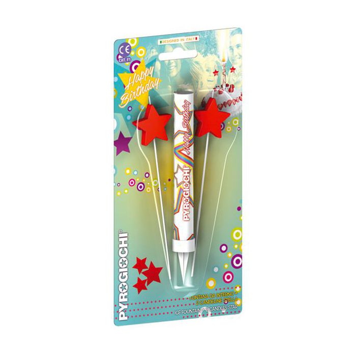 Fontana Compleanno Stelle Pz.1 Cm.15 main product photo