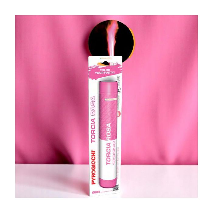 Torcia Bengala Con Fiamma Rosa Pz.1 main product photo