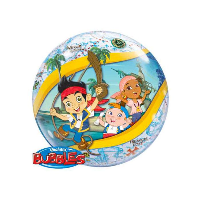 Palloncini Jake E I Pirati Pz.1 Bubble Balloon Tondo 22" Cm.56 main product photo