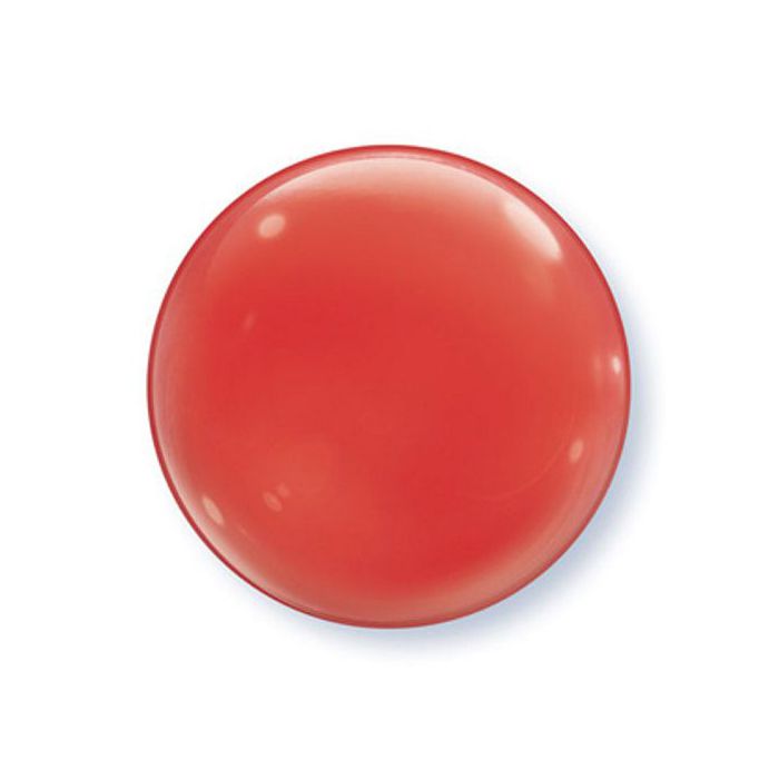 Palloncini Rosso Pz.4 Bubble Balloon Tondo 15" Cm.38 main product photo