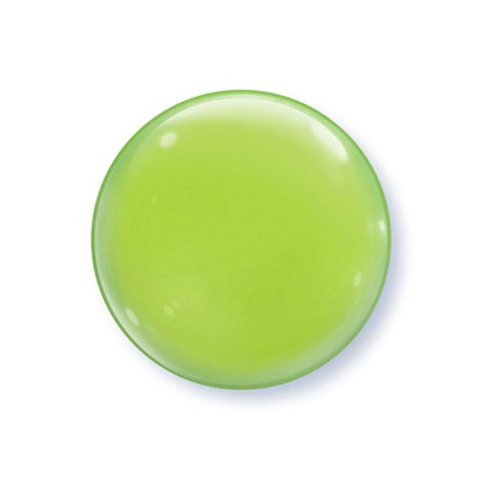 Palloncini Verde Lime Pz.4 Bubble Balloon Tondo 15" Cm.38 main product photo