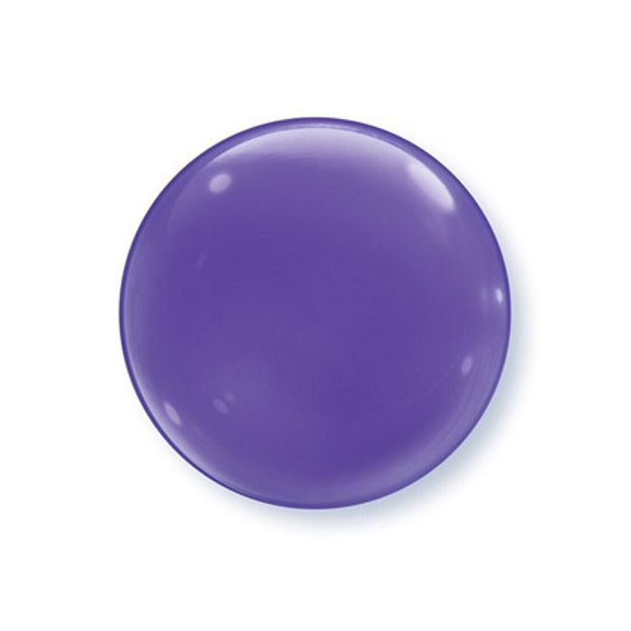 Palloncini Viola Pz.4 Bubble Balloon Tondo 15" Cm.38 main product photo