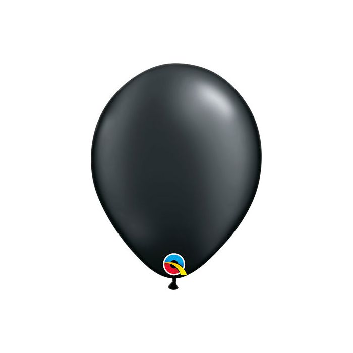 Palloncino Nero (5") Perlato Pz.100 5" Cm.12.7 Qualatex main product photo