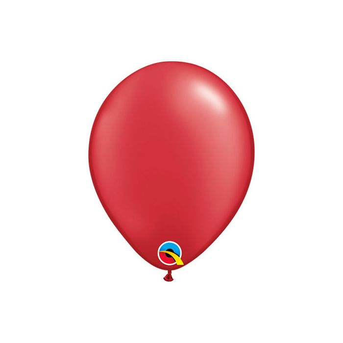 Palloncino Rosso (5") Perlato Pz.100 5" Cm.12.7 Qualatex main product photo