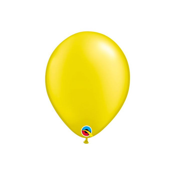 Palloncino Giallo (11") Perlato Pz.100 11" Cm.28 Qualatex main product photo