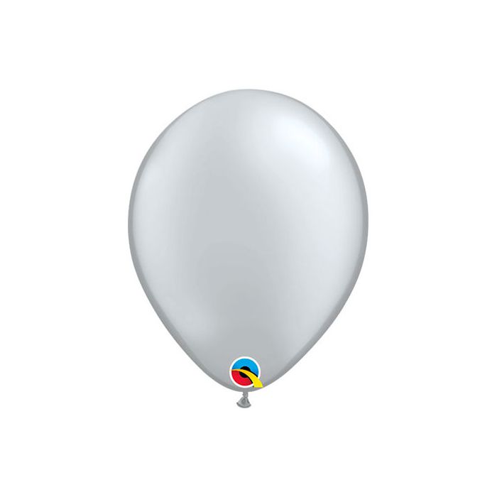Palloncino Argento (11") Metallic Pz.100 11" Cm.28 Qualatex main product photo
