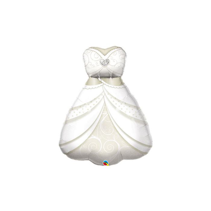Palloncino Vestito Sposa Pz.1 Mylar Sagomato 38"/cm.96 main product photo
