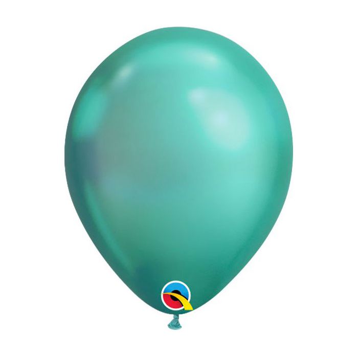 Palloncini Chrome Green Pz.100 11" Cm.28 main product photo