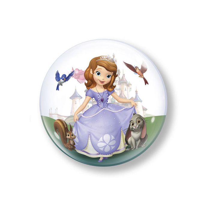 Palloncini Sofia La Principessa Pz.1 Bubble Balloon Tondo 22" Cm.56 main product photo