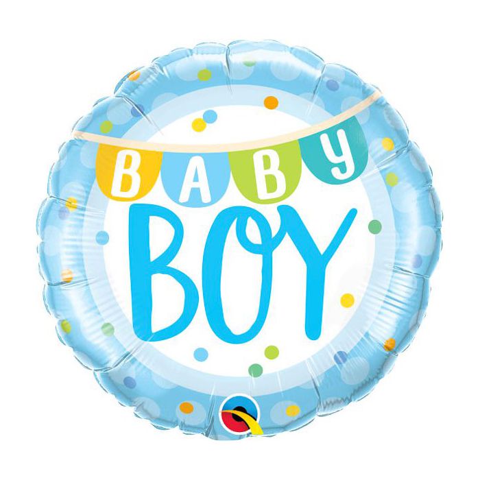 Palloncino Baby Boy Banner Pz.1 Mylar Tondo 18" Cm.45 main product photo