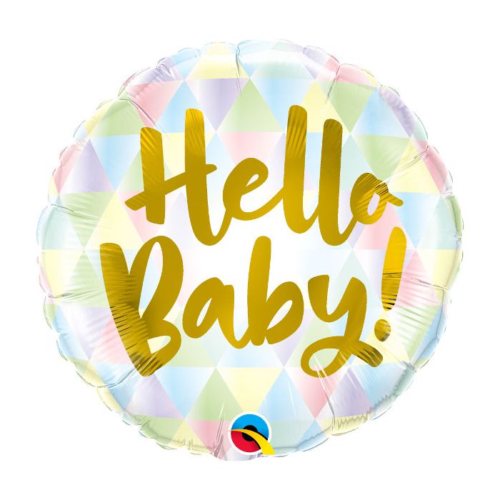 Palloncino Ciao Neonato Pz.1 Mylar Tondo 18" Cm.45 main product photo