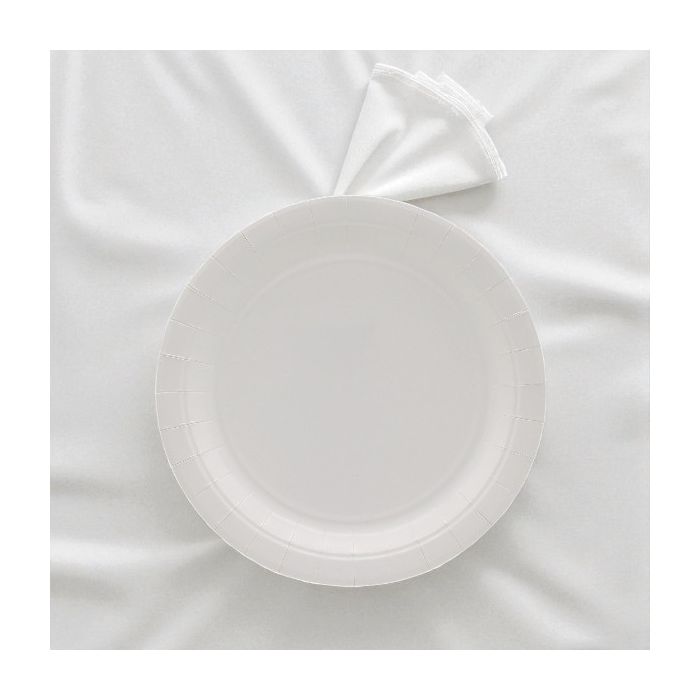 Piatto In Carta Cm 24 Bianco Pz.15 main product photo