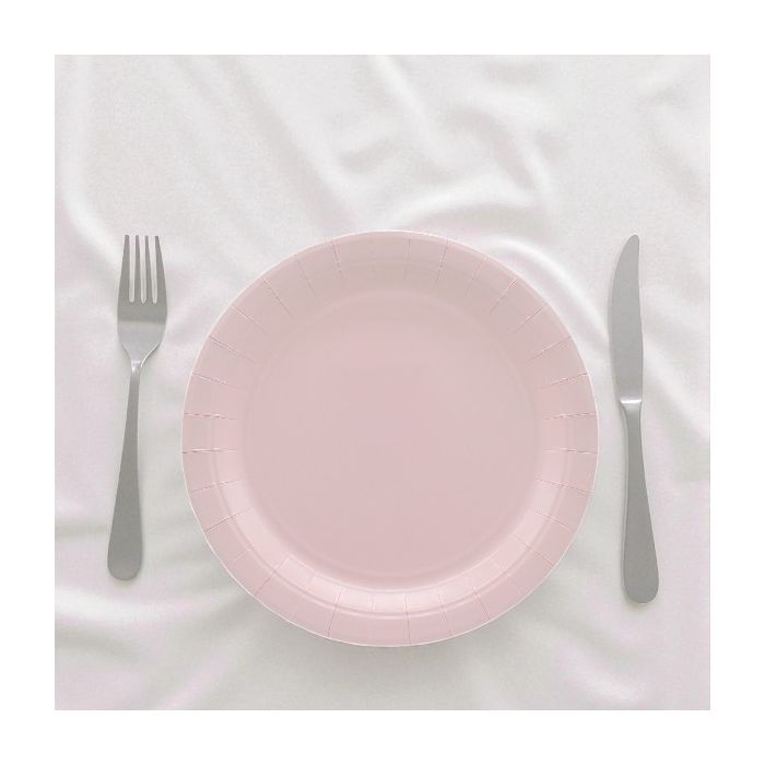 Piatto In Carta Cm 24 Rosa Chiaro Pz.15 main product photo