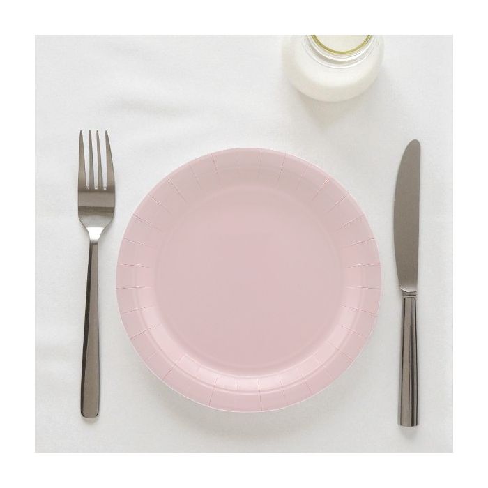 Piatto In Carta Cm 18 Rosa Chiaro Pz.15 main product photo