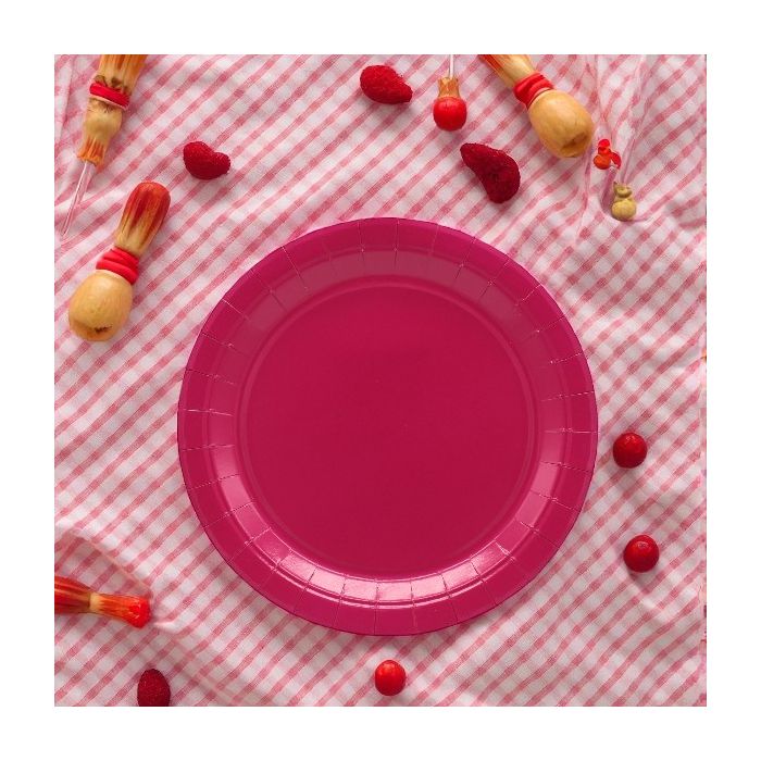 Piatto In Carta Cm 18 Magenta Pz.15 main product photo