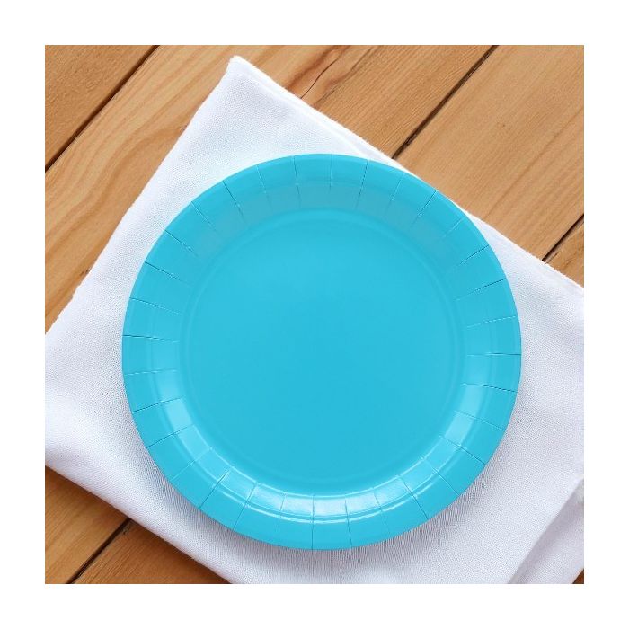 Piatto Carta Cm 18 Turchese Pz.15 main product photo