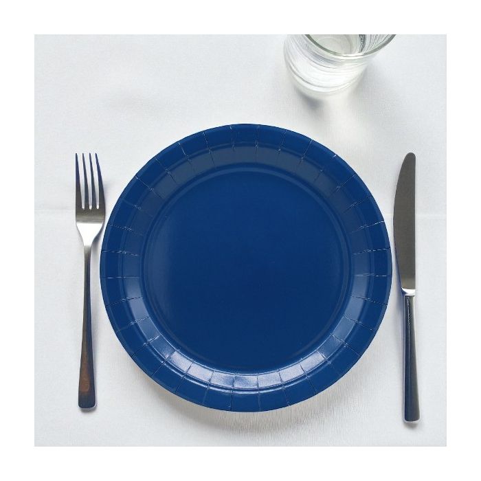 Piatto In Carta Cm 18 Blu Navy Pz.15 main product photo