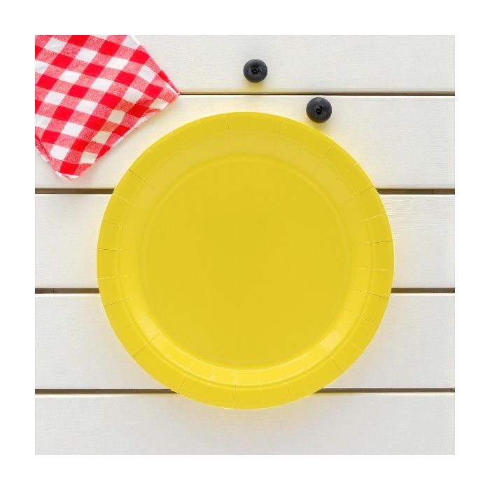Piatto In Carta Cm 18 Giallo Pz.15 main product photo