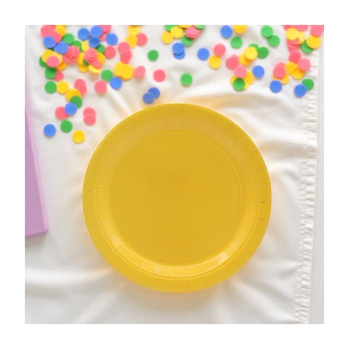 Piatto In Carta Cm 24 Giallo Mais Pz.15 main product photo