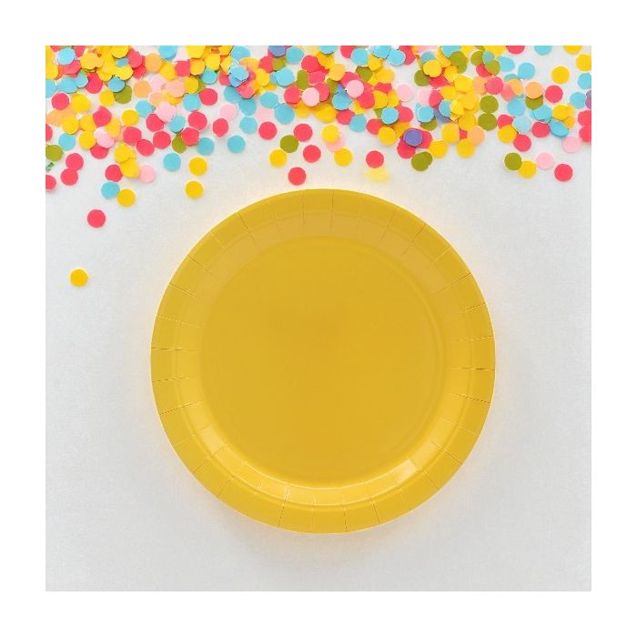 Piatto In Carta Cm 18 Giallo Mais Pz.15 main product photo
