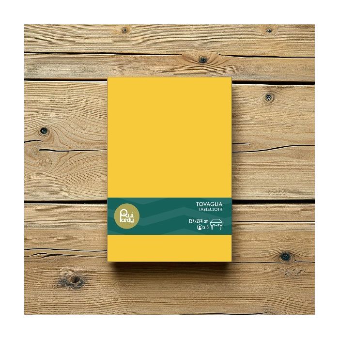 Tovaglia Plastica Cm137x274 Giallo Mais main product photo