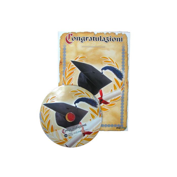 Biglietto Con Cd Musicale Pz.1 R153 - Congratulazioni main product photo