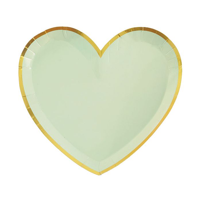 Piatto Cuore Verde Oliva Pz.10 main product photo